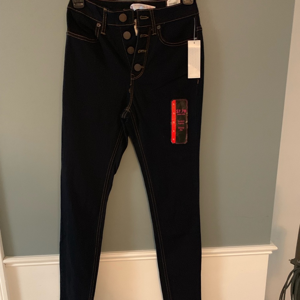 High rise black jeans